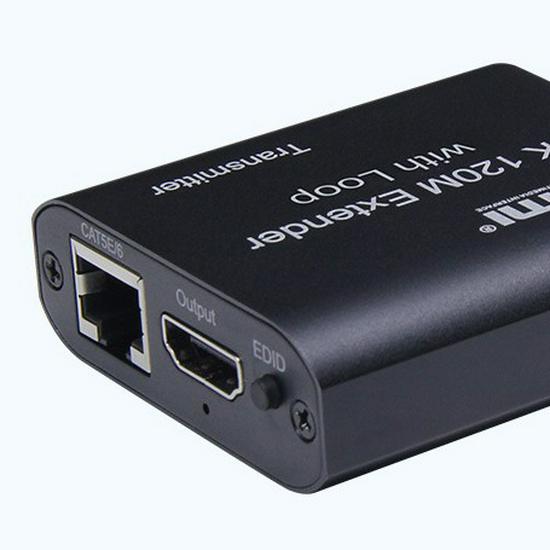 4K HDMI Extender with 120m Loop-Out and Audio