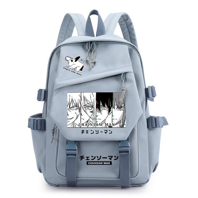 Chainsaw Man Anime Men'S And Women'S Backpack Cosplay Student School Bag Computer Travel Leisure