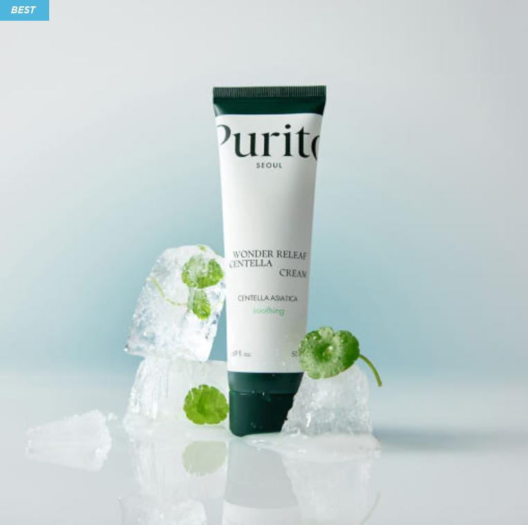 Purito SEOUL Wonder Relief Centella Creme 50ml – Beruhigende Feuchtigkeitspflege mit natürlichem Duft für empfindliche Haut