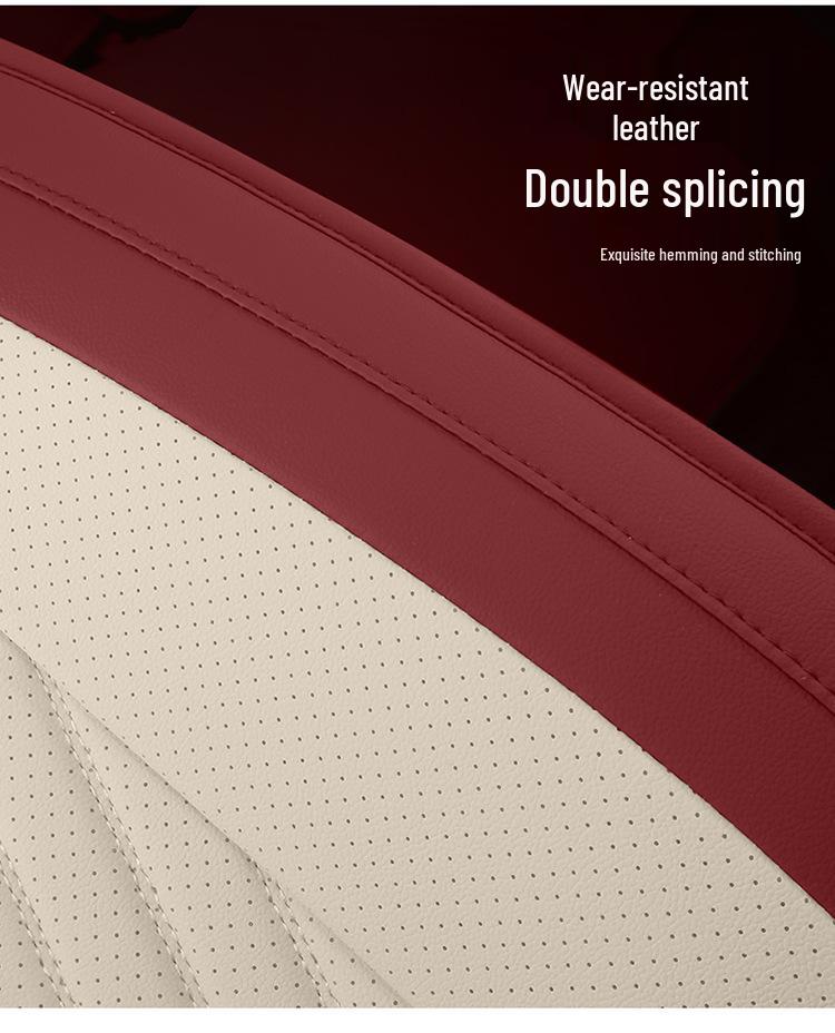 Universal Leather Car Seat Cushion: Durable, Full Wrap, All-Season Cover for Small Cars, SUVs, and Sedans