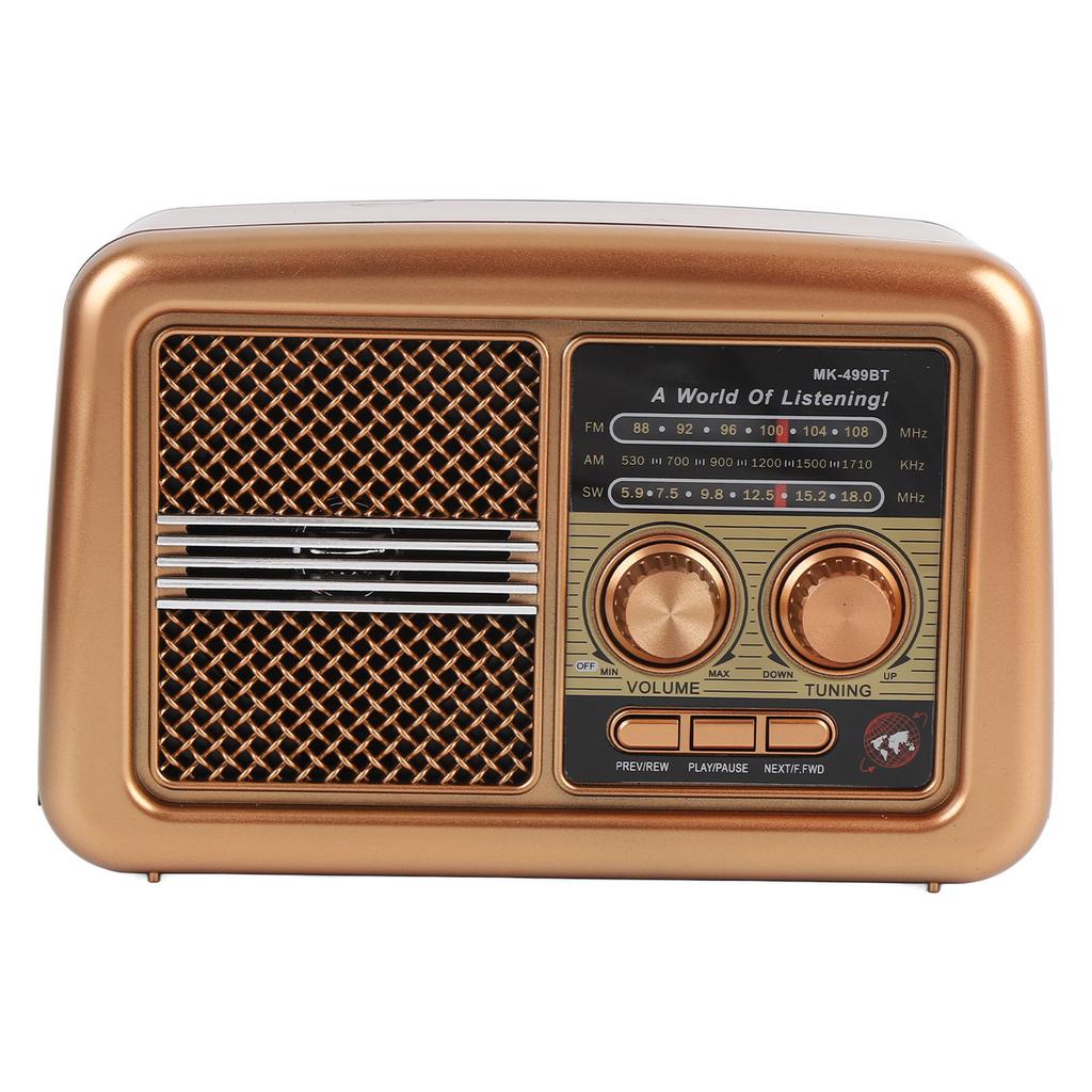Portable AM FM SW Radio with Bluetooth Speaker Full Band Portable Radio with Retractable Antenna for Home Kitchen