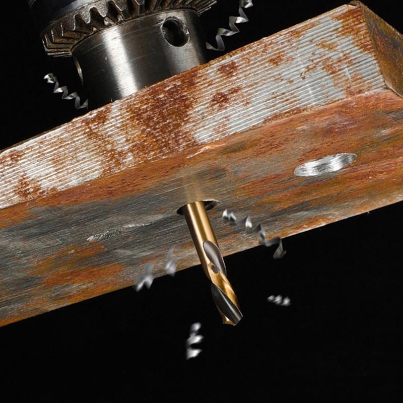 6Pcs Double Headed Auger Drill Bits For Metal Stainless Steel Wood Drilling Power Tool 3mm/ 3.5mm/ 4mm/ 4.5mm/ 5mm/ 6mm