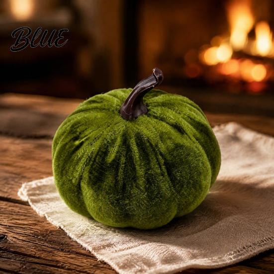 Seasonal Floral Scene Accents Small Artificial Velvet Pumpkin Decoration Fall Thanksgiving Soft Stuffed Party Ornaments Ornament Autumn Harvest