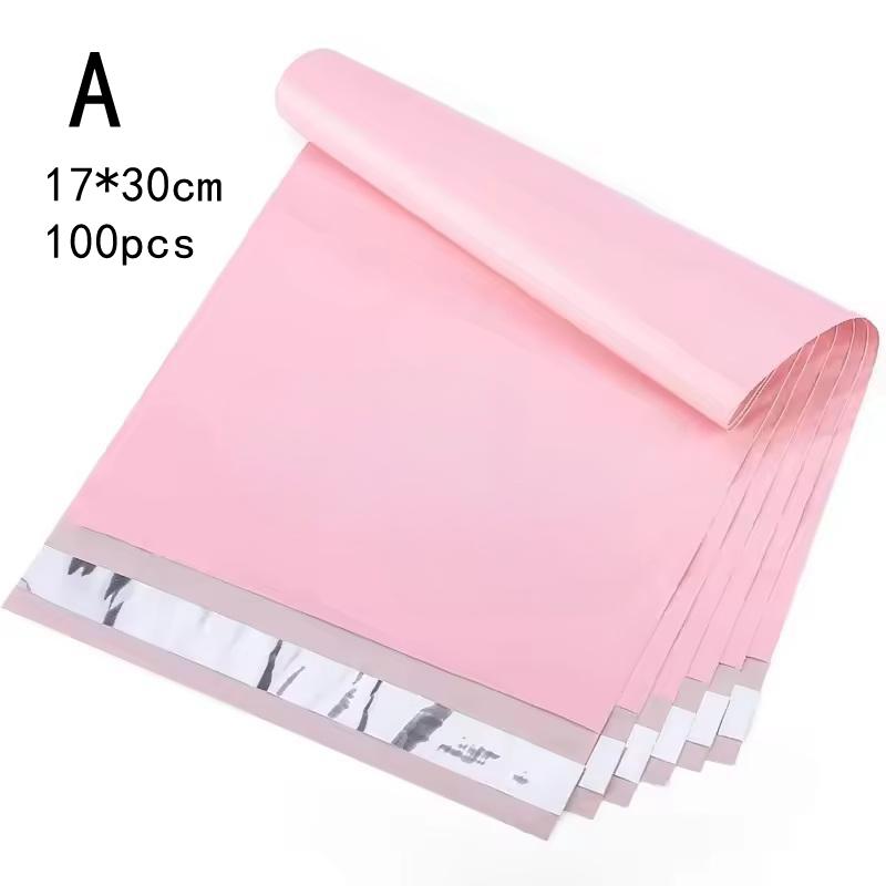 100Pcs Thick Pink Poly Bag Mailer Courier Shipping Bag Express Envelope Storage Mail Bag Self Seal Package Pouch Small Business