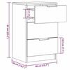 VidaXL Table de chevet vieux bois 40x36x65 cm bois d'ingénierie, meuble de chevet, table d'appoint, armoire de lit, armoire 856932