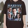 Male Lawyer Collage Tee, Retro Style, Dark Brown Shirt, Professional Men's Portraits, Fan Gift, Gift for Him