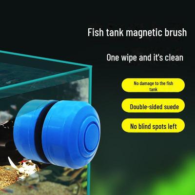Mini magnetická kartáč na akvárium - Oboustranný nástroj na čištění řas a mechu pro akvária