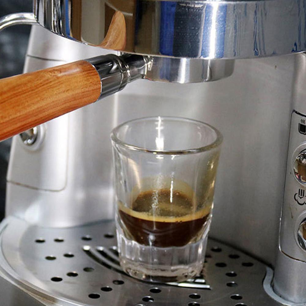 51mm Coffee Bottomless Portafilter with Filter Basket & Wooden Handle Replacement for   EC680 EC685 Coffee Machine Tool Reusable Alloy Filters 