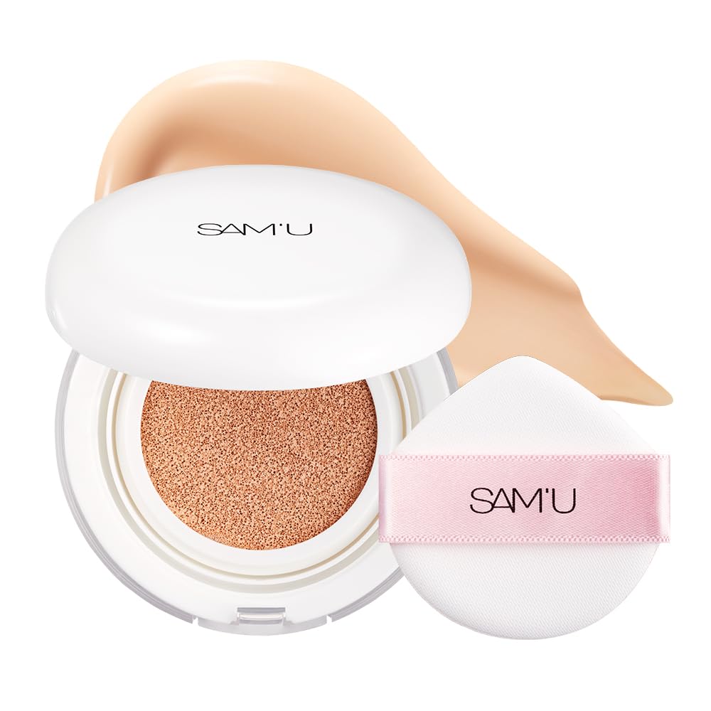 Samu Sensitive Pure and Pure Cushion 23 Pure PURE AND PURE CUSHION Cushion Foundation SPF50 Natural Brightening Calamine Moisturizing Glass Skin