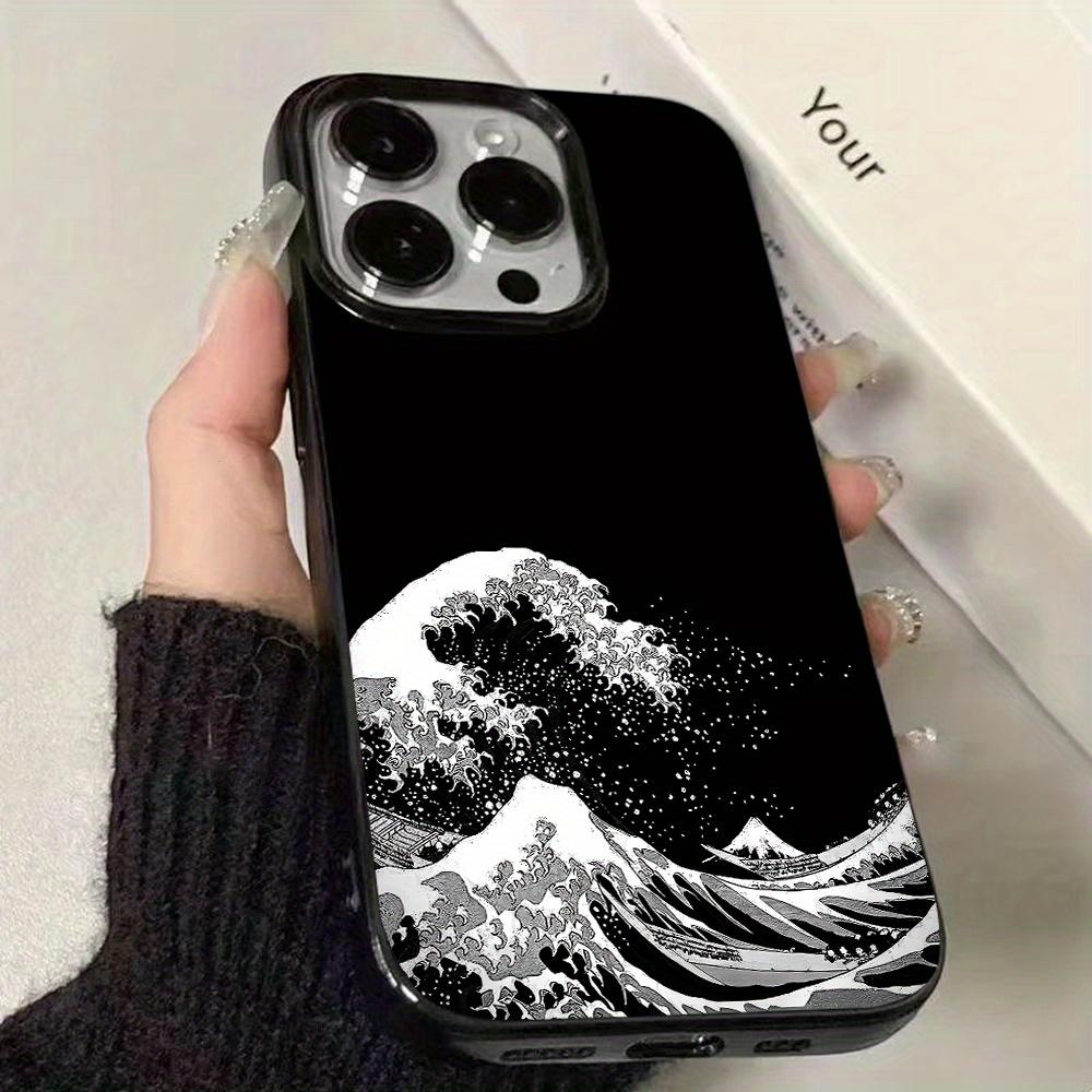 Ukiyo-e wave TPU phone case suitable for iPhone 17 16 15 14 13 12 11 Pro/Max/Plus anti drop and shockproof back cover