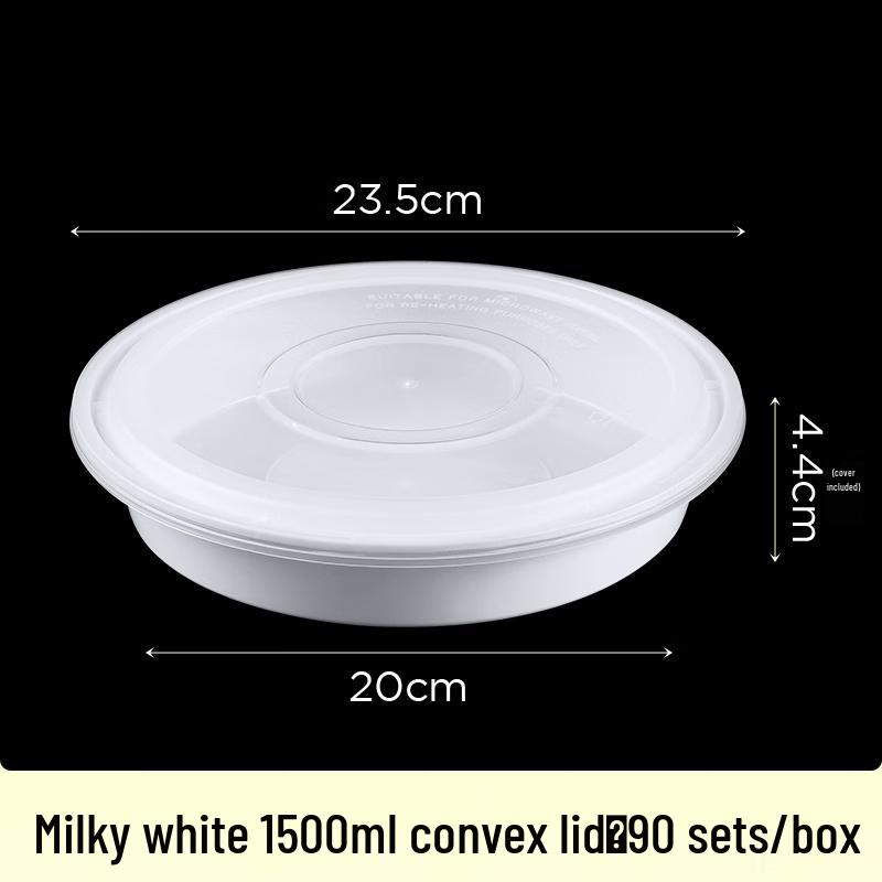 Wuhe 1500ml Round Disposable Meal Prep Containers