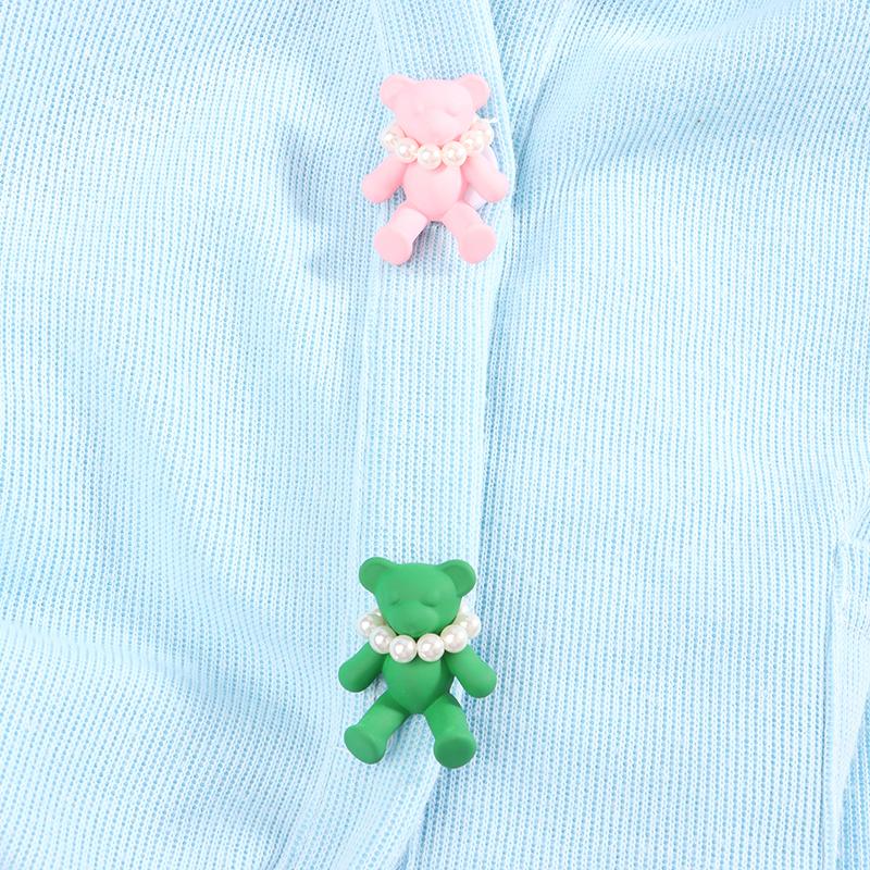 

1:12 кукольных домиков, миниатюрная цветная модель жемчужного медведя, аксессуары для одежды, украшения