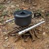 Outdoor Stainless Steel Tube Barbecue Bracket Portable Stove BBQ Grill Meat Rack Household Charcoal Assembly Barbecue Tools
