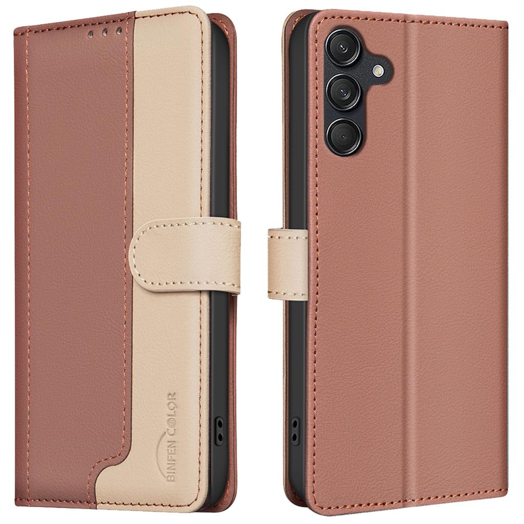 For Samsung Galaxy S23 FE Case Dual Color Wallet Phone Leather Cover