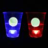 Six Senses Media Cerveza Negra Beer Pong Vaso de Fiesta Beer Pong 22 Vasos y Bolas LED Transparentes, Juego, Brilla en la Oscuridad