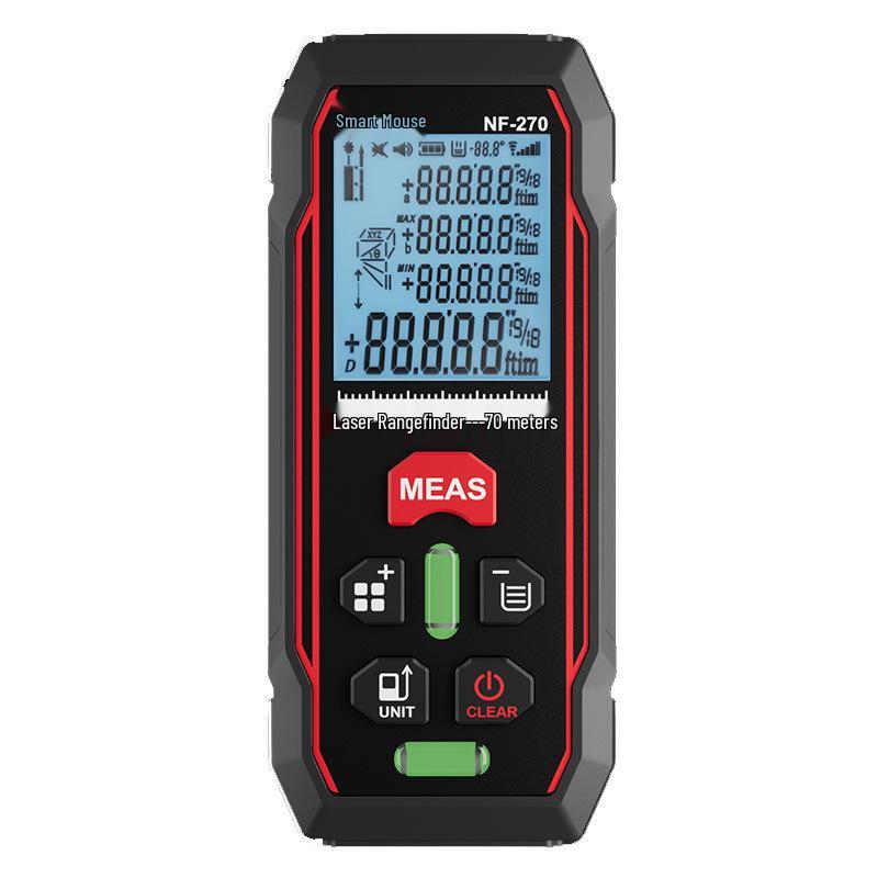 Smart Mouse NF-270 Handheld Red Laser Rangefinder - Infrared Millimeter Measuring Tool