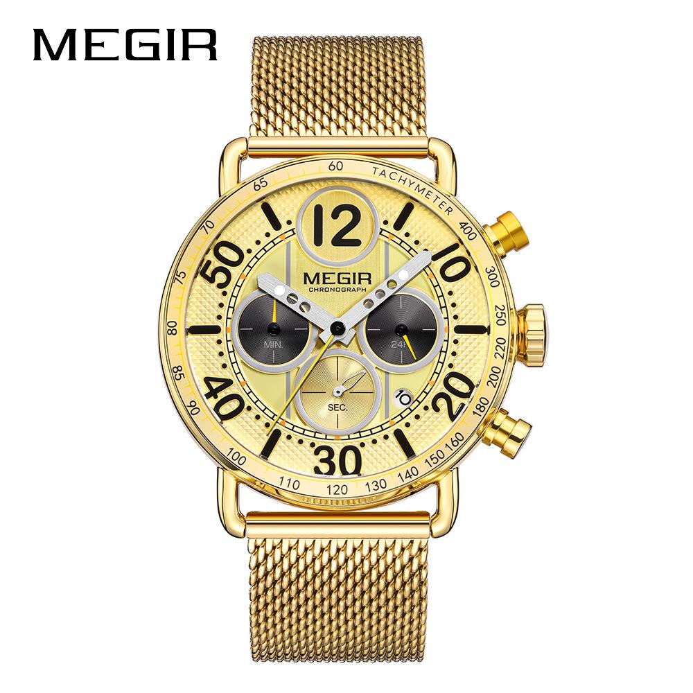 Three-Eye Six-Hand Chronograph Quartz Watch Men S Watch 2249