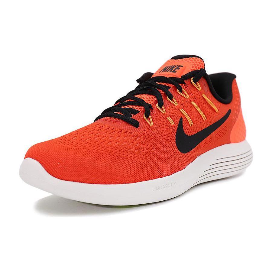 Nike Lunarglide 8 Comfortable Versatile Durable Low-Top Casual Running Shoes Men Sneakers Orange Black White 843725-802