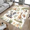 1PC Elephant Giraffe Extra Large Non-Slip Floor Carpet, Office, Family, Bedroom, Studio - Large Area RugJ0360