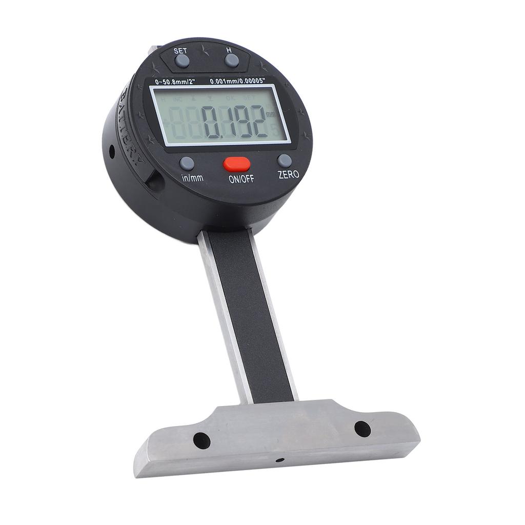 Depth Gauge High Accuracy 050.8mm Micrometer Thin Bar LCD Screen USB Port Electronic Depth Gage