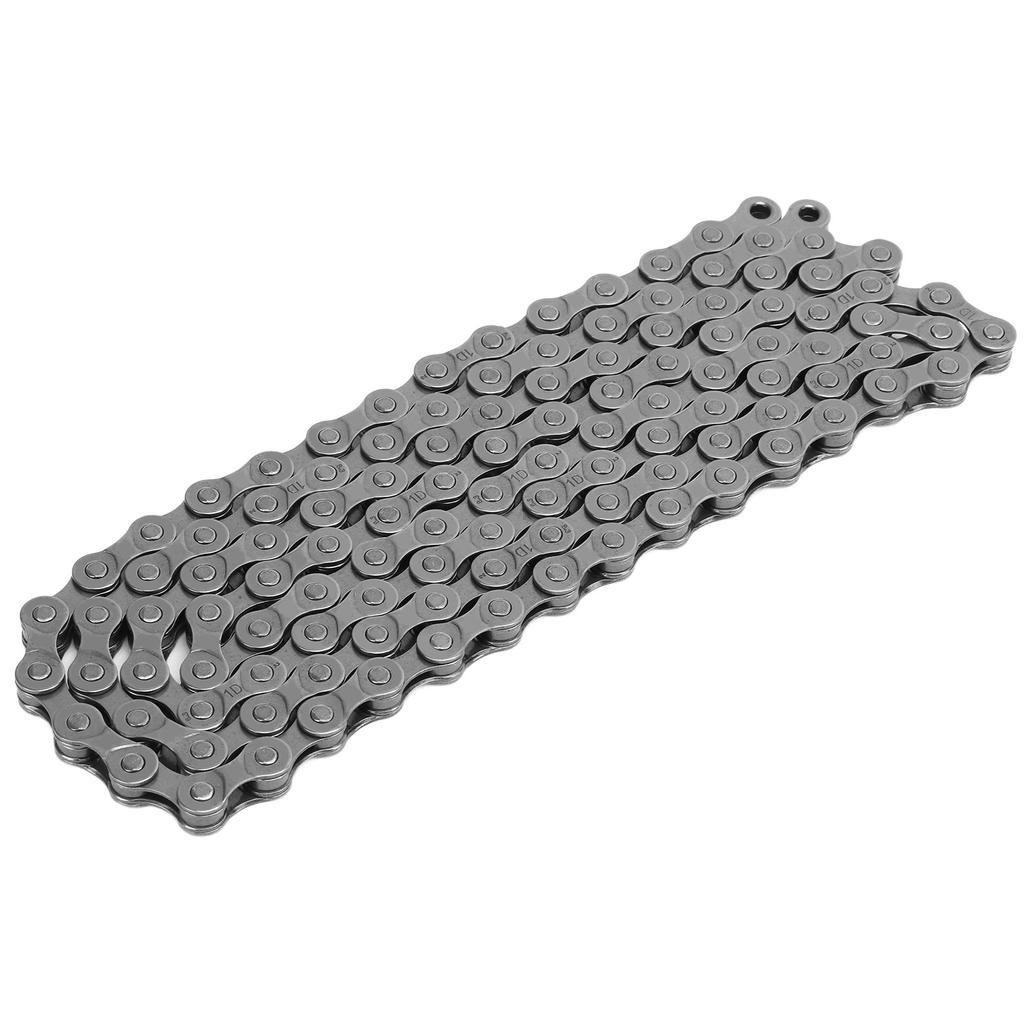 Bike Chain 116 Links 8 Speed Single Speed Cycling Chain with Hook and Loop Buckle Storage Box for Mountain Road Bicycle