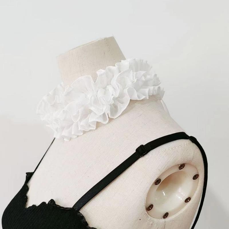 Women Victorians Chokers Neck Ruff False Collar Wrist Cuffs Renaissances Costume