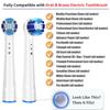 4 Stück Präzisions-Ersatzzahnbürstenköpfe für Oral B elektrische Zahnbürste Advance Pro Health Triumph 3D Excel Vitality