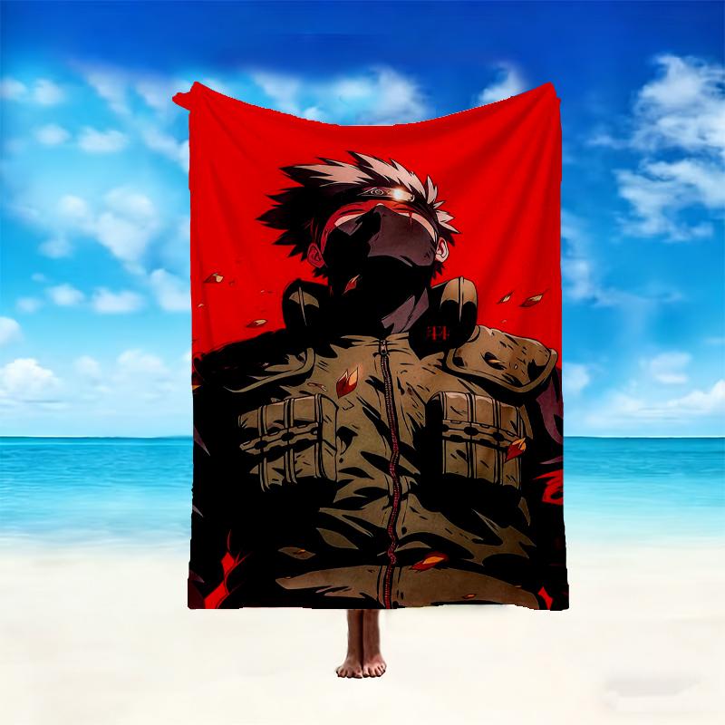 1pc Digital Print Nap Blanket, Naruto Blanket for Home Use, All Season Warmth, Christmas and Valentine's Day Gift Blanket