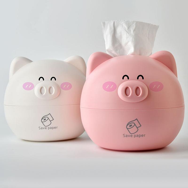 Home Storage Kitchen Tissue Box Animal Shape Restaurant Pig Napkin Tube Desktop Decorative Tissue Cover Child Gift