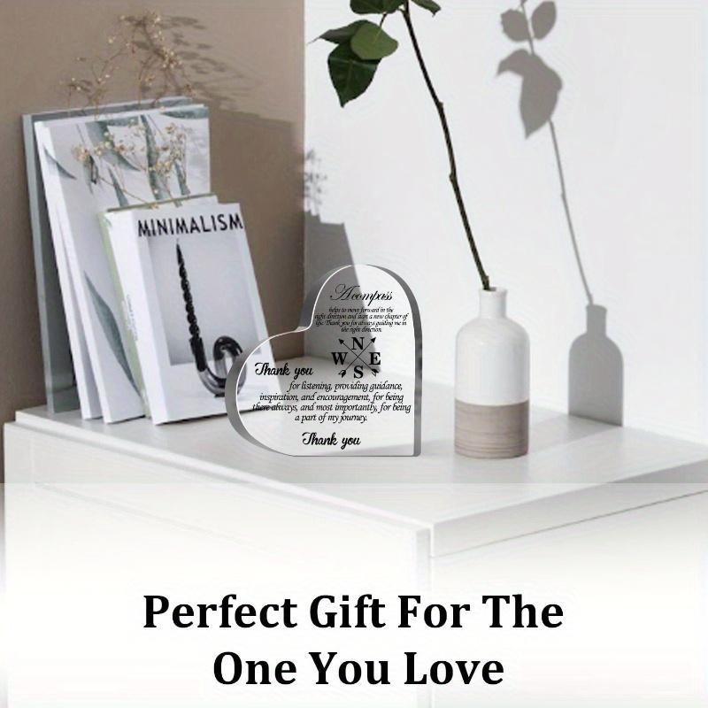 Compass Heart Thank You Gift - Appreciation Keepsake for Mentors & Leaders
