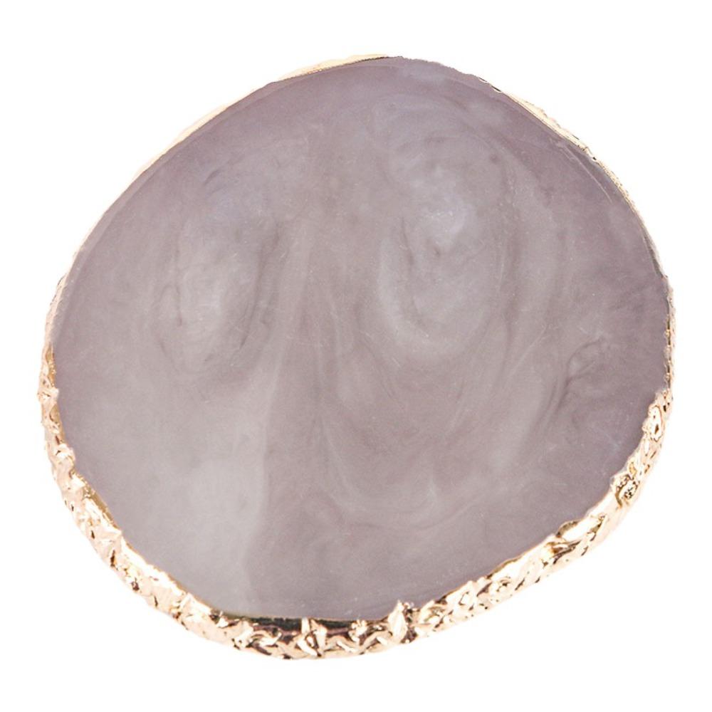 

Round Nail Art Palette DIY Gel Polish Palette Durable False Nail Tips Palette Manicure Tool серый