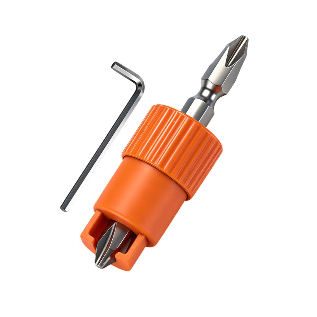 High Strength Alloy Steel Screw Retaining Bit Spring Load Screw Setter 6.35mm Handle For Precise Drilling DIY Projects