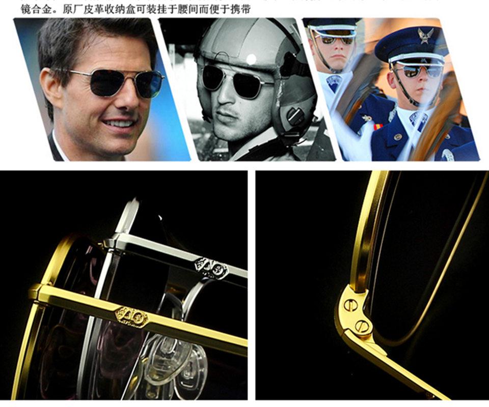 Aviation Sunglasses Men women 2021 vintage brand designer American Army Military Optical AO Sun Glasses Oculos de sol masculino