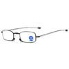 Foldable HD Anti-Blue Light Reading Glasses for Seniors with Metal Frame - Men & Women