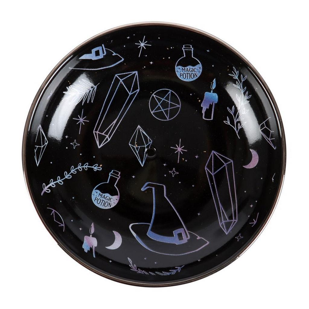 Something Different Crystal Witch Plate Incense Holder
