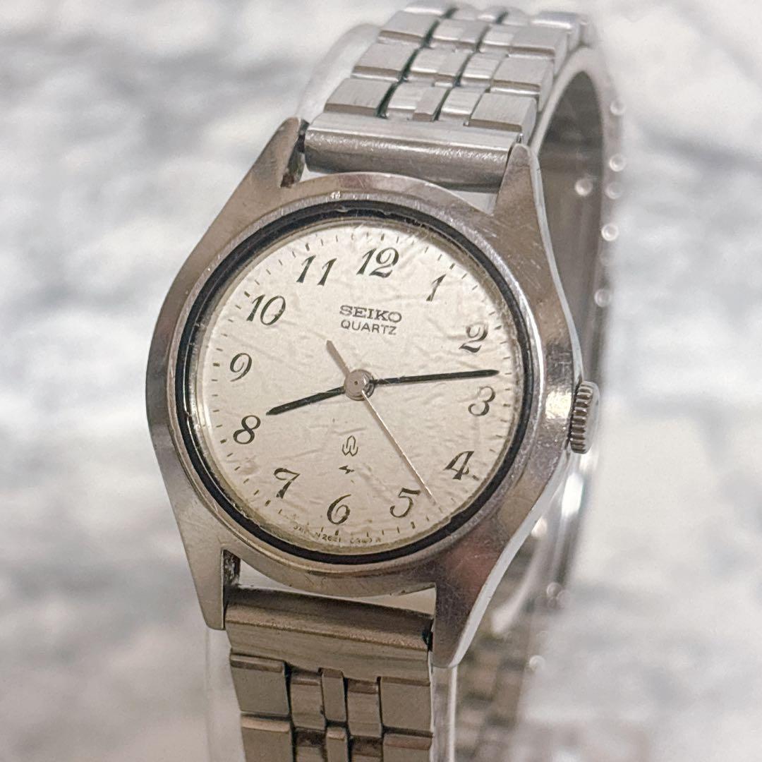 Used SEIKO 2621-0100 Ladies Watch Quartz Operation Vintage