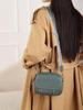 Genuine Leather Women's Crossbody Bag - High-End Small Round Shoulder Bag