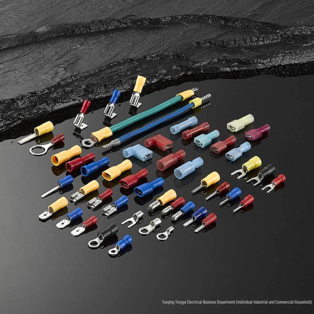 SV Insulated Copper Wire U/Y Fork Lugs: Pre-insulated Purple Terminal Ear Crimps