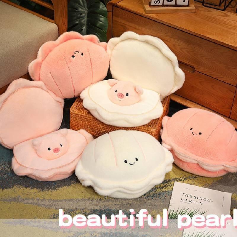 Adorable Pearl Pig Plush Toy Soft Shell Pillow For Girls Birthday Gift