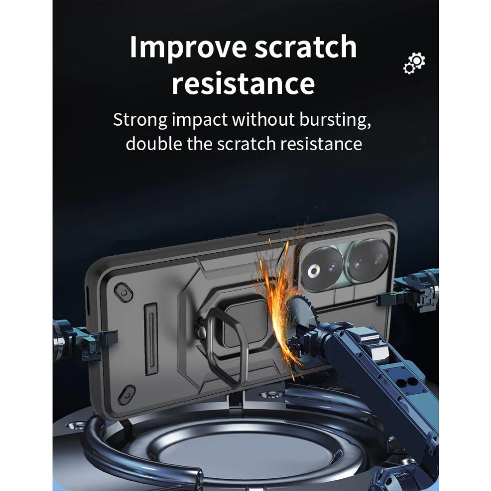 Armor Case for OPPO Reno 12 Pro 5G Reno11 F 11F Protective Cover Ring Magnetic Stand Holder Business Full Protection Cover