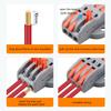 10Pcs Quick Wire Connector Push In Electrical Terminals Block For Soft And Hard Wires Quick Installation Enduring