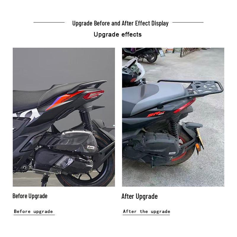 Aprilia SR GT200 Modifizierter Hinterer Gepäckträger - Zubehör aus Hochkohlenstoffstahl