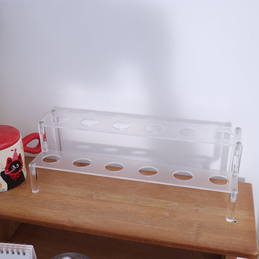 12 Holes Clear Cones Display Holder Thick Desktop Desserts Organizer Christmas