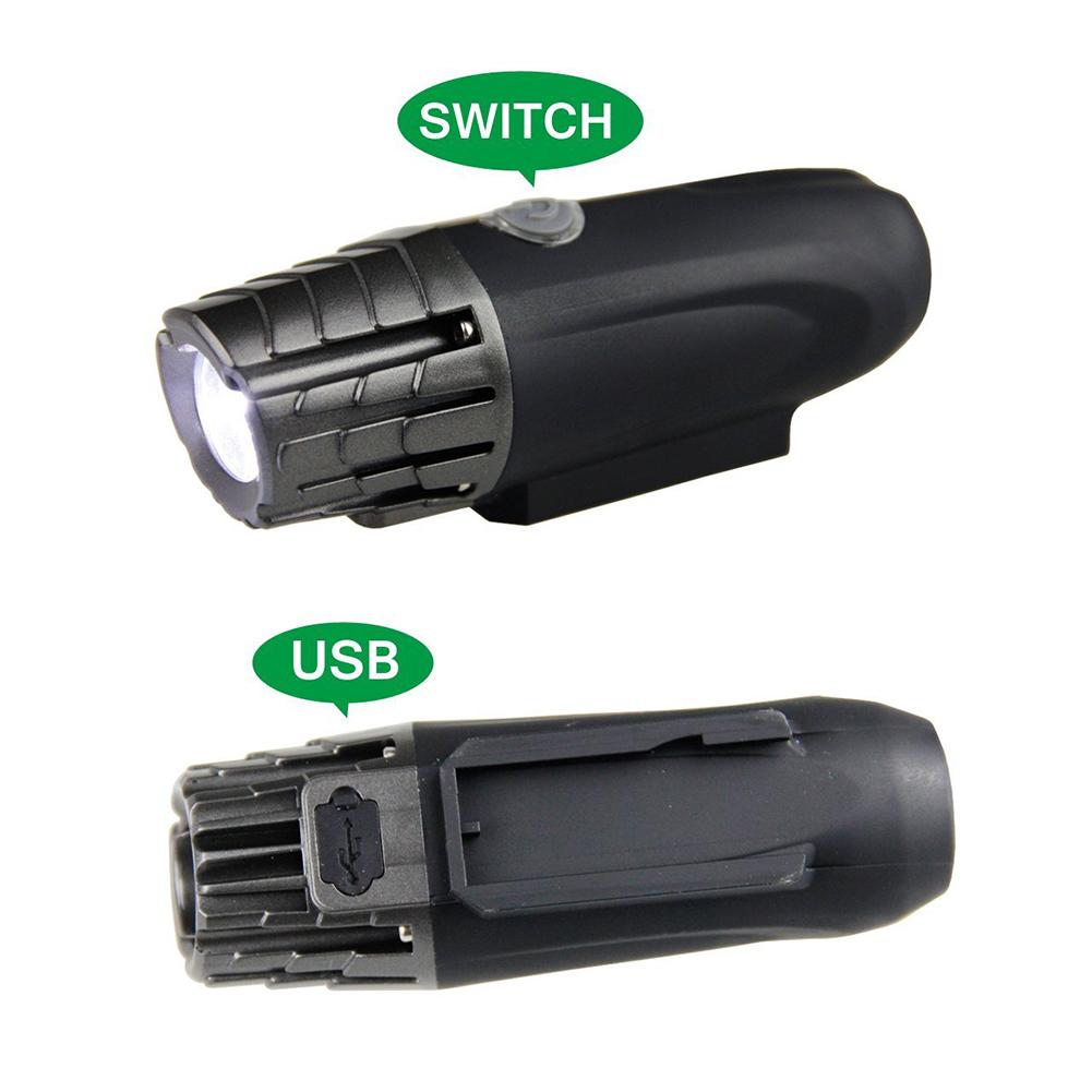 USB Rechargeable Bright LED Bicycle Bike Front Headlight and Rear Tail Light Set