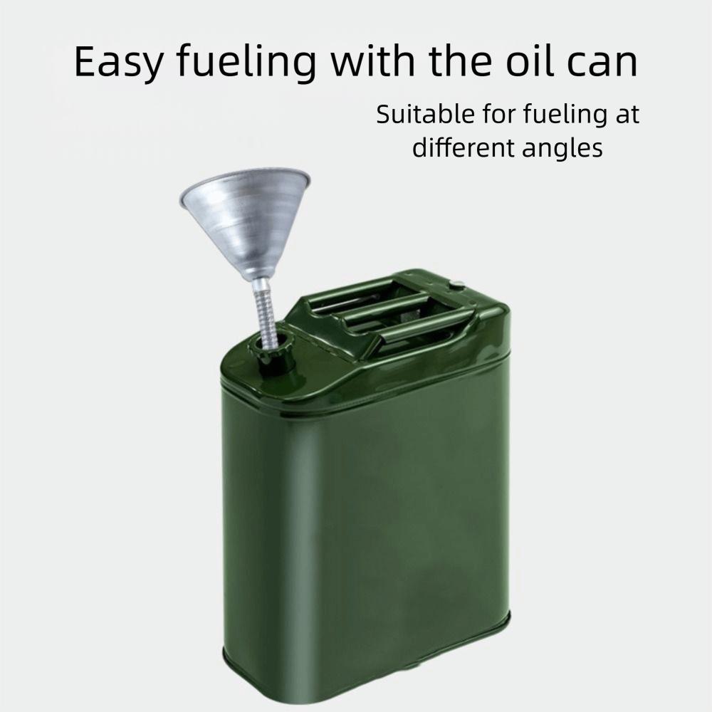 Spillproof Design Metal Funnel Flexible Widely Mouth Multifunction Funnel  Motorcycles Maintenance