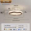 2025 Modern Silent Ceiling Fan with Integrated Light for Bedroom or Restaurant