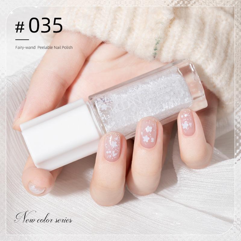 10ML Peel Off Water-Based Nail Polish – Quick Dry, No UV Lamp Needed, Breathable & Removable, Glossy Finish