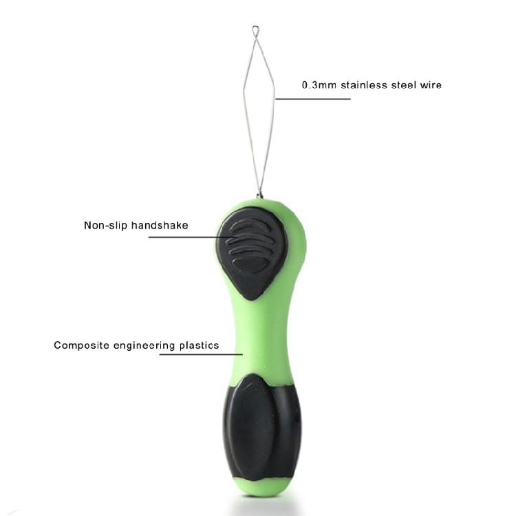Fishing Hook Threader Replacement Needle Threader Wire Pulling Hook Fly Fishing Knot Tying Tool Fishing Accessories