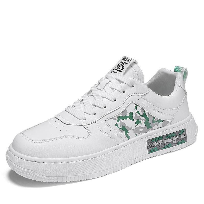 Four Seasons Men's Low-Top Lace-Up Casual Sneakers Teen Fashion Platform Outdoor Board Shoes