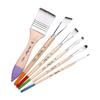 6 Pcs Artist Painting Brush Set Art Paint Brush Set for Watercolor Oil Painting
